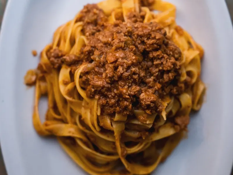 Tagliatelle with Bolognese ragù, Le Moline Bologna